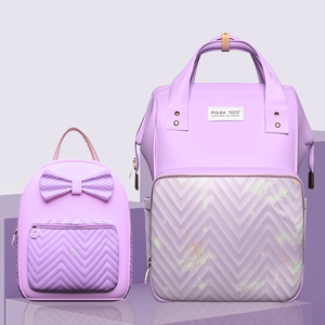 Bolsa de pañales Polka Tots MamaMini Luxe Duo-Púrpura - Product Image 1