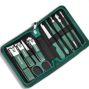 Kit professionnel de soins des ongles en acier inoxydable, ensemble de manucure et pédicure, coupe-ongles avec étui de voyage - Product Image 1