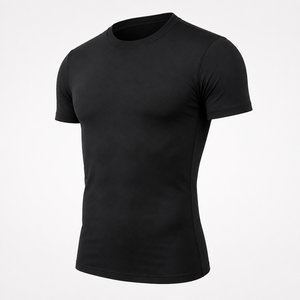 Custom Men Compression T Shirt Short Sleeve Quick Dry Stretch <b>Athletic</b> Gym Base Layer Shirt For Running Training OEM Wholesale - Product Image 6