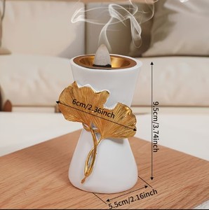 Luxury White Resin <b>Bakhoor</b> Burner Mabkhara Arabic <b>Oud</b> Incense Burner Home Fragrance Decor - Product Image 3