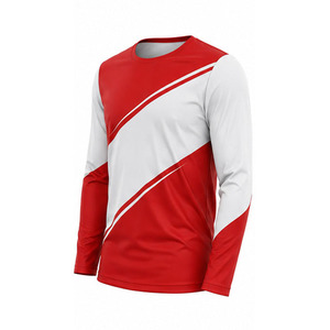T-shirt à manches longues pour homme, imprimé sur mesure, en tissu extensible doux, pour la course, le fitness, l'entraînement, la gym, vêtements de sport, fournisseur en gros - Product Image 6