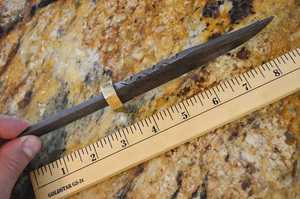 Cuchillo de camping de venta caliente con mango de madera, cuchillos forjados DIY, diseño OEM/ODM, hojas en bruto de grado industrial con punta caída en oferta - Product Image 5