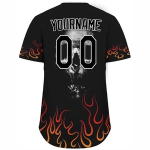 Maillot de baseball sublimé avec tissu doux au toucher et contrôle avancé de l'humidité pour usage sportif - Product Image 4