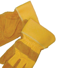 Gants de travail en cuir Holy Signs International HSI-1009, texture lisse, antidérapants, résistants à l'abrasion, avec manchette de sécurité - Product Image 3