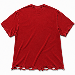 เสื้อยืดผู้ชายพรีเมียมผ้าฝ้ายลายกราฟิกทันสมัย ทรงโอเวอร์ไซส์ พิมพ์ลาย DTG สไตล์สตรีทแวร์ คอกลม ล้างสีแบบแอซิด ระบายอากาศได้ดี - Product Image 3
