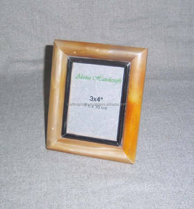 Cadre photo mural personnalisé, écologique, fait à la main, avec incrustation de corne de buffle, pour la décoration de la maison, du bureau, cadeau fabriqué en Inde - Product Image 1