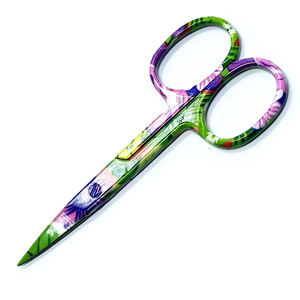 Ciseaux à cuticules imprimés avec un motif personnalisé, ciseaux à manucure multi-usages à motif floral pour kit de maquillage professionnel - Product Image 1