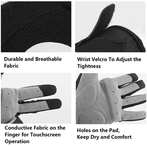 Guantes de Ciclismo Unisex KINTARI ENTERPRISES KA-CG86 Transpirables con Estampado Animal, Medios Dedos, para Exteriores, de Poliéster, Nailon y Poliuretano - Product Image 5