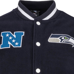 Blouson Bomber Varsity Formel Unisexe en Laine avec Manches en Laine Brodé en Chenille Personnalisé et Logo Frontal - Product Image 3