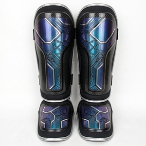 Espinilleras de Neopreno Blancas con Cierre Ajustable de Gancho y Bucle, Equipo de Protección para Boxeo, Unisex para Adultos, Diseño de Espinilleras de Color Sólido - Product Image 1