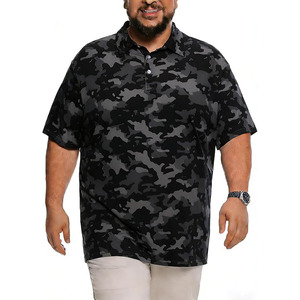 เสื้อเจอร์ซีย์ผู้ชายไซส์ใหญ่พิเศษ ผ้าเนื้อเดียว ซับเหงื่อ แห้งเร็ว สำหรับกอล์ฟ ไม่ยับง่าย สไตล์ลำลองทางธุรกิจ แขนสั้น - Product Image 1