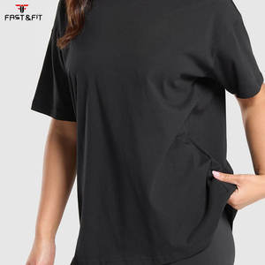 T-shirt d'été pour femme Custom Basics, 100 % coton, coupe classique, manches longues, écologique, coupe décontractée - Product Image 3