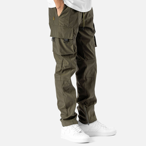 Men Tactical <b>Cargo</b> Pants Elastic Waist Quick Dry Breathable Pocket Casual <b>Work</b> Pants Straight Fit Winter Outdoor Hiking Trouser - Product Image 2