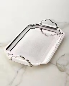 Bandeja de Servicio de Diseño, Plato de Metal para Chocolate, Bandeja de Acero Inoxidable para Exhibición de Postres y Dulces, Decoración de Mesa - Product Image 5