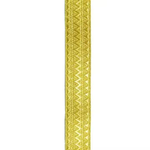Ribete de Jacquard Dorado Personalizado con Borde Festoneado para Uniformes de Oficiales, Decoración de Disfraces y Costura de Prendas - Product Image 4