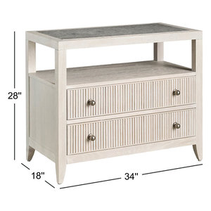 Mesita de Noche DreamCraft con 2 Cajones para la Organización del Dormitorio, Fabricada en Vietnam - Product Image 4