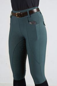 Horsekraft Culottes d'équitation pour femmes personnalisables à taille haute Respirantes Légères Prêtes pour la compétition Tissu en nylon et élasthanne - Product Image 2