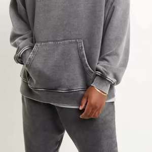 Sudadera con Capucha de Forro Polar Vintage para Invierno, Personalizable, 100% Algodón, Unisex, para Adultos, Holgada, Color Sólido, Servicio OEM, Secado Rápido - Product Image 5