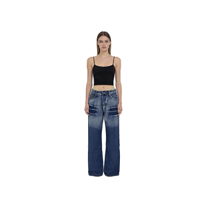 Jeans Personalizados para Hombre, Bordados con Logotipo, Estilo Urbano, Holgados, Vintage, Lavados, Desgastados, Pantalones Casuales, Nuevo Diseño, Jeans de Mezclilla - Product Image 4