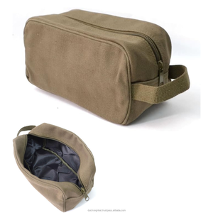 Pochette cosmétique en cuir avec logo personnalisé OEM ODM, trousse de maquillage de voyage tendance avec fermeture éclair, organiseur de rangement portable pour articles de toilette en extérieur - Product Image 6