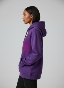 Sudadera con Capucha de Felpa Francesa de 500 g/m² con Pedrería para Hombre, Logotipo Personalizado, Lavado Ácido, Estilo Oversize, Streetwear OEM - Product Image 4