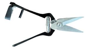 Cisaille à sabots réutilisable à poignée noire avec lame dentelée pour l'élagage des sabots des moutons et des chèvres, instrument vétérinaire - Product Image 6