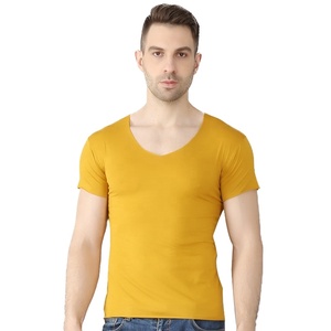 Premium Unisex Plus Size <b>T</b>-<b>Shirt</b> Breathable Spandex Knitted Street Style Custom Logo Printing Garment Dyed Wholesale Blank - Product Image 4