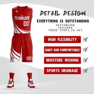 Uniforme de Baloncesto Sublimado con Logotipo Personalizado OEM, Transpirable, Ligero, Antibacterial, de Poliéster de Secado Rápido - Product Image 2