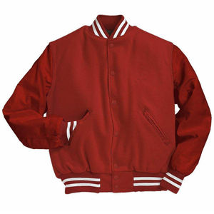 Custom Varsity Letterman <b>Jackets</b> <b>Men</b> Women Wool Canvas <b>Baseball</b> College Embroidery Print Logo Windproof Breathable Eco-Friendly - Product Image 2