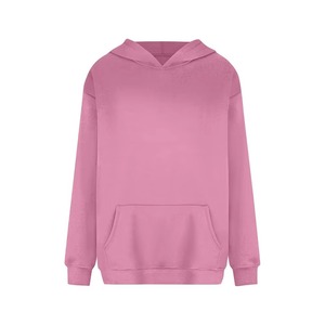 Sweat-shirt à capuche oversize pour homme, couleur unie, en coton French Terry, décontracté, hiver, impression numérique, streetwear, avec poche - Product Image 3