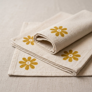 Handmade Cotton Table Mats Set Floral <b>Block</b> Print Durable Washable Reusable Dining Kitchen Decor |Wholesale India Export Quality - Product Image 4