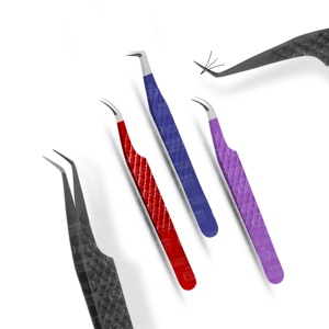 แหนบต่อขนตาเพิ่มวอลลุ่ม5ชิ้นพร้อมหัวแหลมอุปกรณ์เสริมความงามแหนบต่อขนตาสแตนเลสแบบกำหนดเอง - Product Image 4