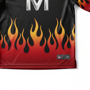 Custom Logo Sublimation American Football Uniform Set Stretch Fabric <b>Mesh</b> Panels Professional Gridiron Sports Apparel - Product Image 2