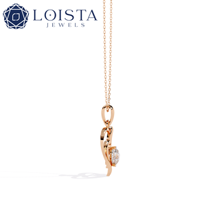 Colgantes de Joyería Fina con Diamantes Cultivados en Laboratorio, 6 Puntas, en Oro, para Mujer - Product Image 4