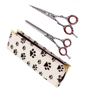 Juego de Tijeras Veterinarias Profesionales para Ganado y Caballos, Diseño de Huella, 6.5 Pulgadas, Ajustables, Reutilizables, con Peine de Entresacar - Product Image 4