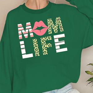 Sudaderas Casuales con Estampado de Leopardo para Mujer - Tejido de Punto MOM LIFE - Product Image 4