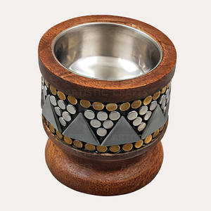 Multi diseño ecológico hecho a mano Mango madera Metal incrustaciones árabe Bakhoor quemador conjunto 5 piezas elegante incienso titular difusor - Product Image 5