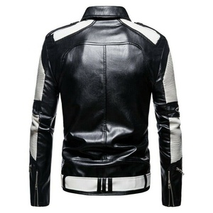 Wholesale Custom Men's Fashion Pure <b>Leather</b> <b>Jacket</b> Made in Pakistan Fashion <b>Leather</b> <b>Jacket</b> for Men's Best Price - Product Image 3