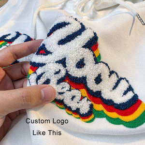 Sudadera con Capucha Oversize Personalizada para Mujer, 100% Algodón, Estilo Urbano, con Letras de Pedrería, para Invierno - Product Image 2