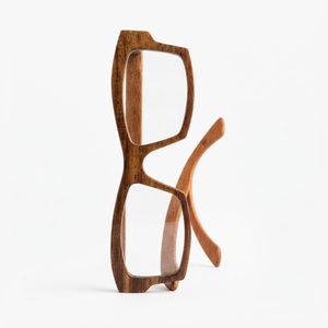 Custom Logo Wood <b>Sunglasses</b> Polarized <b>Blue</b> Lens Eco-Friendly Handmade Bamboo Eyewear Retro Square Wooden Frame Glasses Wholesale - Product Image 3