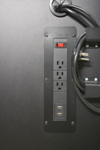 Wholesale 10 <b>Drawer</b> Rolling Tool Cabinet Matte Black Powder Coated Steel with Wooden Top for Garage <b>Workshop</b> Tool Storage - Product Image 4