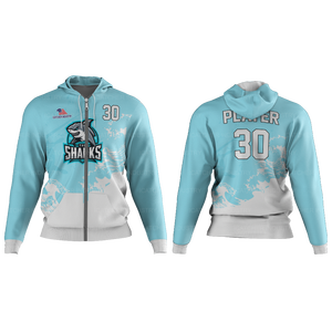 Pure Youth Custom Full Sublimation Lightning 7 v 7 Compression Turtleneck Jersey Streetwear Skull 7v7 Flag Football Jersey - Product Image 2