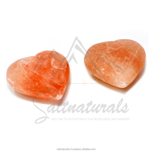 Piedra de masaje de sal del Himalaya en forma de corazón al mejor precio, forma personalizada, venta al por mayor, piedra de sal del Himalaya - Product Image 1