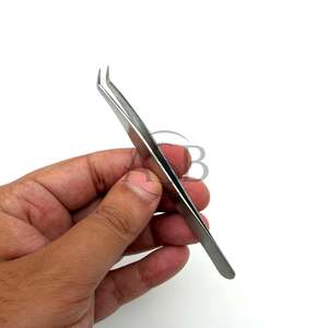 แหนบต่อขนตาปลายเรียว 65 องศา สแตนเลสสตีล  รับทำโลโก้ตามสั่ง บริการ OEM - Product Image 6