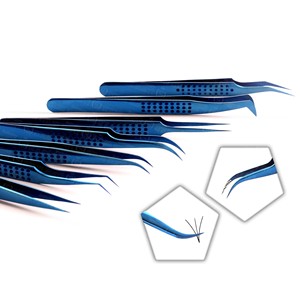 Pinzas de Acero Inoxidable para Extensión de Pestañas, Ergonómicas, Duraderas, con Control Óptimo, Especializadas - Product Image 3