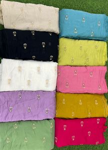 Premium Quality Nonwoven Embroidery Mall Machine Beads Fabric Medium Weight <b>Soft</b> Anti-Odor Abrasion-Resistant Ethnic Accessories - Product Image 5