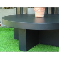 Ensemble de table à manger moderne pour jardin d'hôtel, en fibre de béton, imperméable, léger, durable, extensible et facile à assembler
