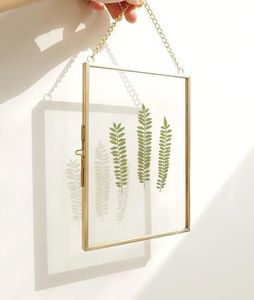 Home Decor Glass & Metal Hanging Picture <b>Frame</b> for <b>Wall</b> Decoration, with 2 Sides Glass Customized Photo <b>Frames</b> - Product Image 1