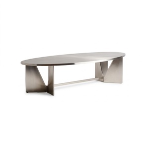 Stunning Design Solid Casted Aluminium Metal Dark <b>Copper</b> Finish Rectangular Shape Coffee <b>Table</b> For Home Office Garden Use - Product Image 5
