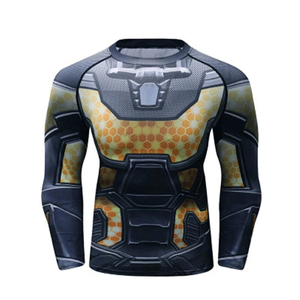 Unisex Polyester Spandex Wholesale Premium Eco-Friendly Breathable Rash Guard Quick Dry UPF50+ <b>Compression</b> <b>Shirt</b> Gym Surf Swim - Product Image 1